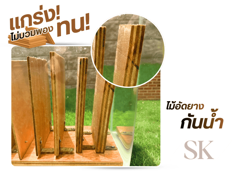 ทดสอบไม้อัดกันน้ำ