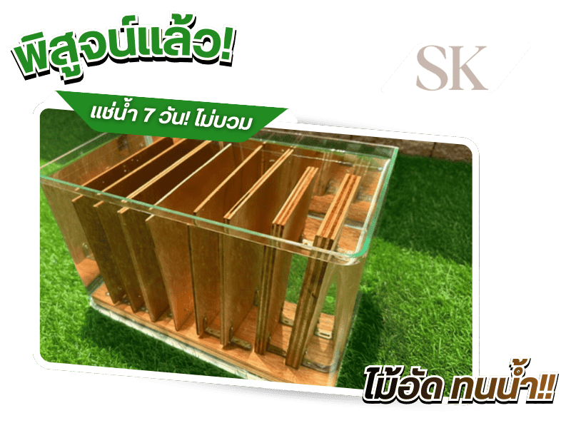 ทดสอบไม้อัดยางกันน้ำ